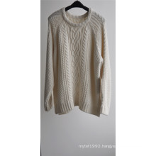 Ladies Winter Patterned Knit Pullover Sweater